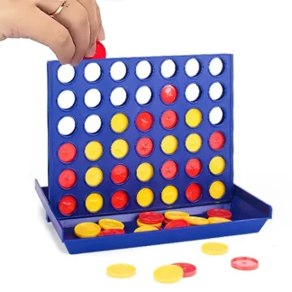 Cztery w rz?dzie, bingo, szachy, po??cz ? klasyczna rodzinna gra planszowa. Zabawki edukacyjne, rozrywka dla dzieci.