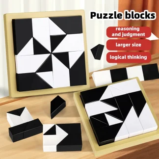 edukacyjne ukryte klocki do budowania puzzle zabawki myślenie przestrzegowe zdolność wyobraźni szkolenie interaktywna gra dla rodziców i dzieci - AliExpress