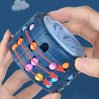 3D Cylinder Cube Toy Magical Bean Gyro Rotate Slide Puzzle Games Relieve Stress Children Educational Montessori Infant Toys Gift - AliExpress