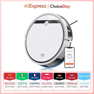 ILIFE V3X Robot Vacuum and Mop Combo, V3s Pro Upgraded, Compatible with Alexa/Google/WiFi, 120mins, 3000Pa, Ideal for Pet Hair - AliExpress