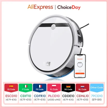 ILIFE V3X Robot Vacuum and Mop Combo, V3s Pro Upgraded, Compatible with Alexa/Google/WiFi, 120mins, 3000Pa, Ideal for Pet Hair - AliExpress