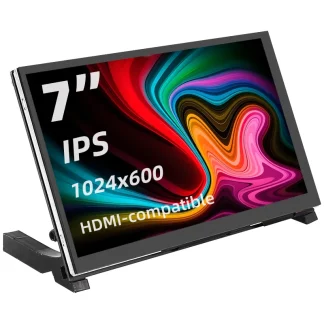 7-calowy przenośny wyświetlacz IPS LCD Pojemnościowy ekran dotykowy 1024x600 Monitor Opcjonalne głośniki do laptopa Raspberry Pi 5 4B 3B+ - AliExpress 7