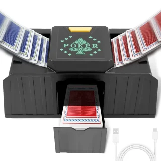 Automatyczny tasowanie kart USB/zasilanie bateryjne elektryczny UNO Poker Shuffler zabawka na imprezę, podróżny tasowanie kart do gry impreza z kartami - AliExpress
