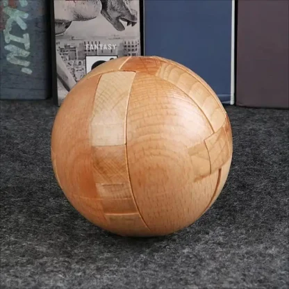 1 szt. Drewniane puzzle, magiczna kula łamigłówka, gra inteligencyjna, puzzle z piłeczkami Halloween, Boże Narodzenie, prezent na Święto Dziękczynienia - AliExpress
