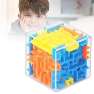 Labirynt 3D Magiczna kostka Sześciostronna przezroczysta kostka Puzzle Speed Cube Rolling Ball Magic Cubes Labirynt Zabawki dla dzieci Zabawki antystresowe - AliExpress