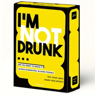 "I'M NOT DRUNK" ? zabawna gra karciana dla doros?ych. Gra do picia na wiecz?r panie?ski i imprezy. Gra biurkowa, idealna jako prezent urodzinowy.