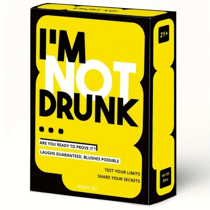 "I'M NOT DRUNK" ? zabawna gra karciana dla doros?ych. Gra do picia na wiecz?r panie?ski i imprezy. Gra biurkowa, idealna jako prezent urodzinowy.