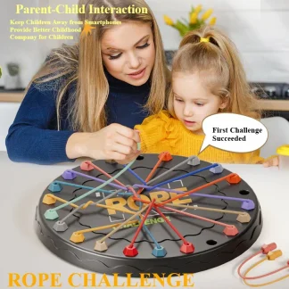 Węzły liny Puzzle Zabawki Lina Wyzwanie Gra logika Myślenie Gra planszowa Lina Untie Wyzwanie Rodzina społeczna Interaktywna zabawka Prezenty - AliExpress