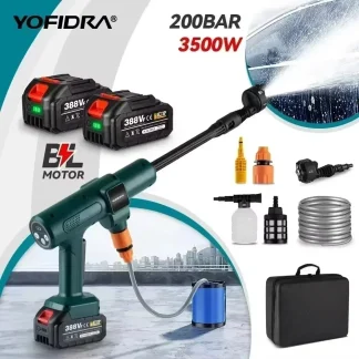 YOFIDRA 200Bar 3500W Brushless Electric High Pressure Washer 6-in-1 Car Washing Garden Water Spray Gun for 18-21V Battery - AliExpress 1420