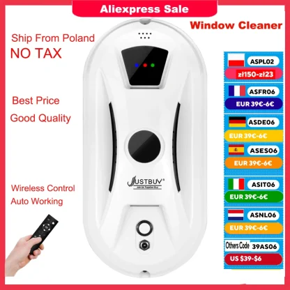Robot Vacuum Cleaner Window Cleaning Auto Working Electric Glass Limpiacristales Remote Control For Home - AliExpress 15