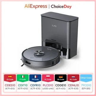 ILIFE T20S LDS Robot Vacuum Cleaner,5000 Pa,Auto Empty Dock 60 Days Hands off Cleaning Vacuum And Mopping Wet / Dry Sweeping - AliExpress